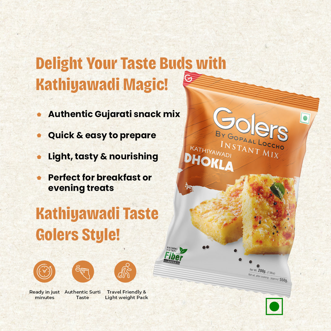 Golers Kathiyawadi Dhokla Instant Mix