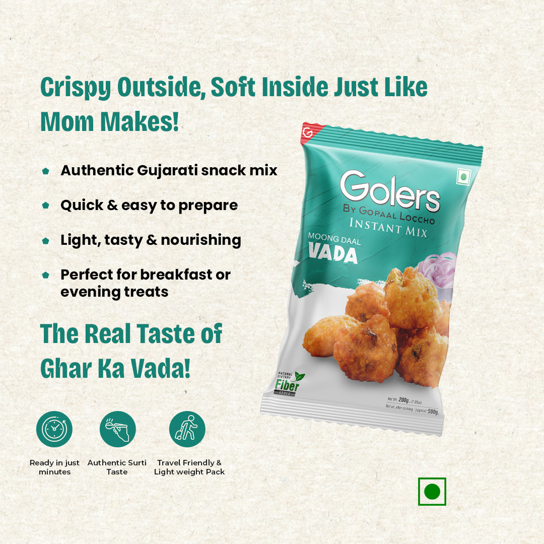 Golers Instant Mix Moong Dal Vada