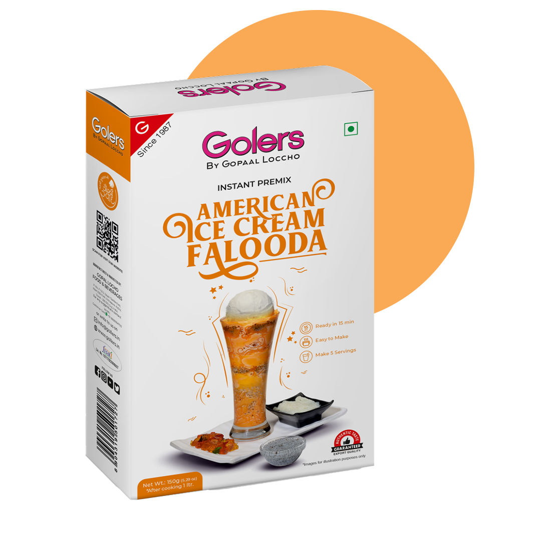 Golers American Ice Cream Falooda Instant Premix by Gopaal Loccho