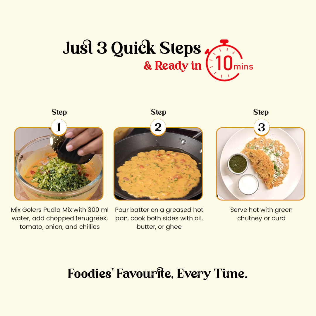 Golers Besan Chilla Instant Mix
