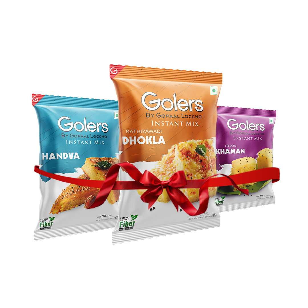 Instant Mix Handvo, Nylon Khaman, Gujarati Dhokla Pack Of 3 Combo