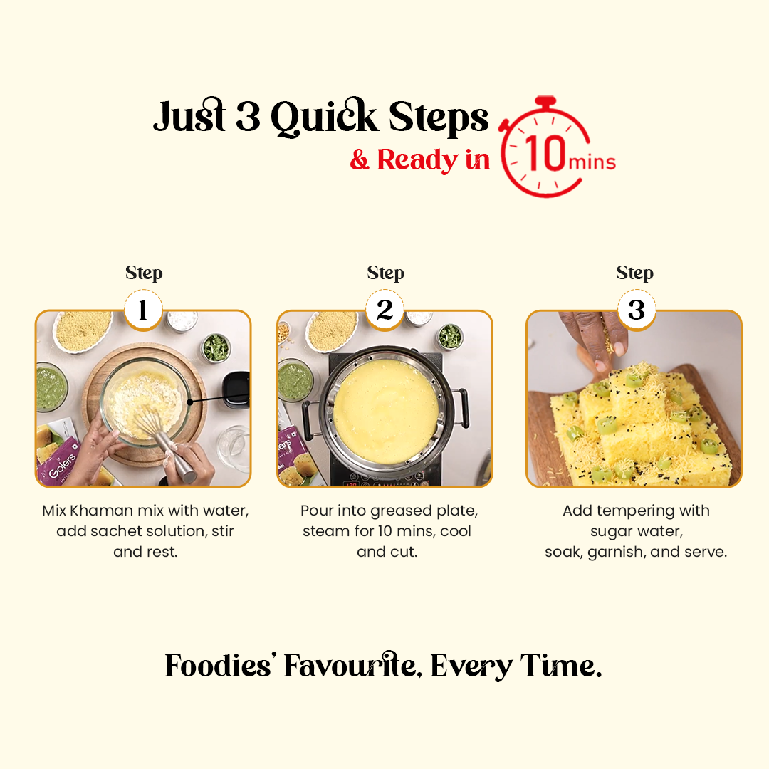 Golers Nylon Khaman Instant Mix