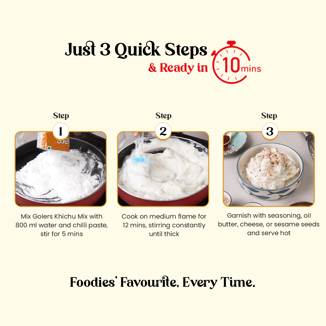 Golers Rice Khichu Instant Mix by Gopaal Loccho