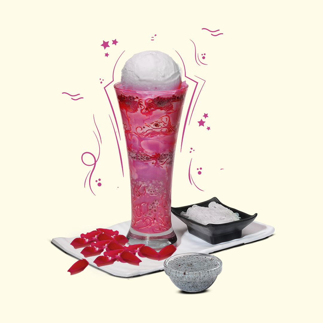 Golers Rose Falooda Instant Premix by Gopaal Loccho