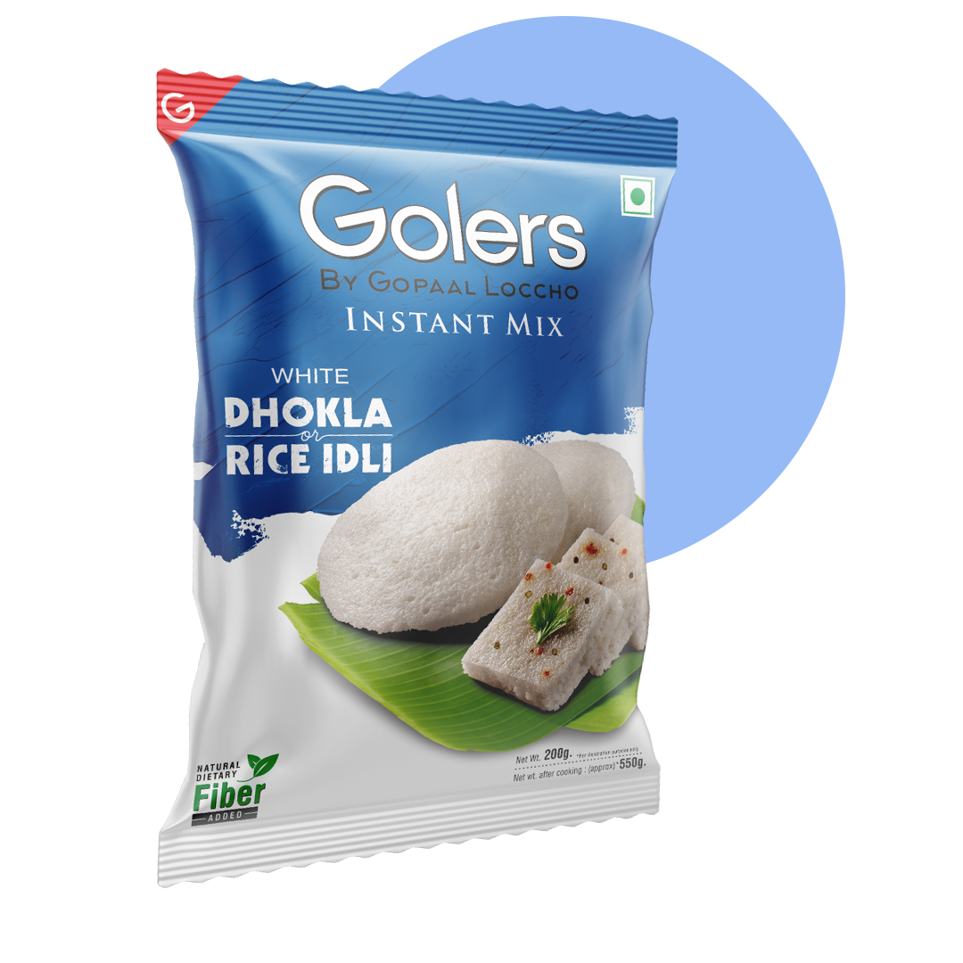 Golers White Dhokla or Rice Idli Instant Mix by Gopaal Loccho