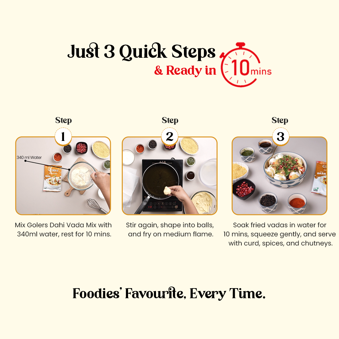 Golers Dahi Vada Instant Mix