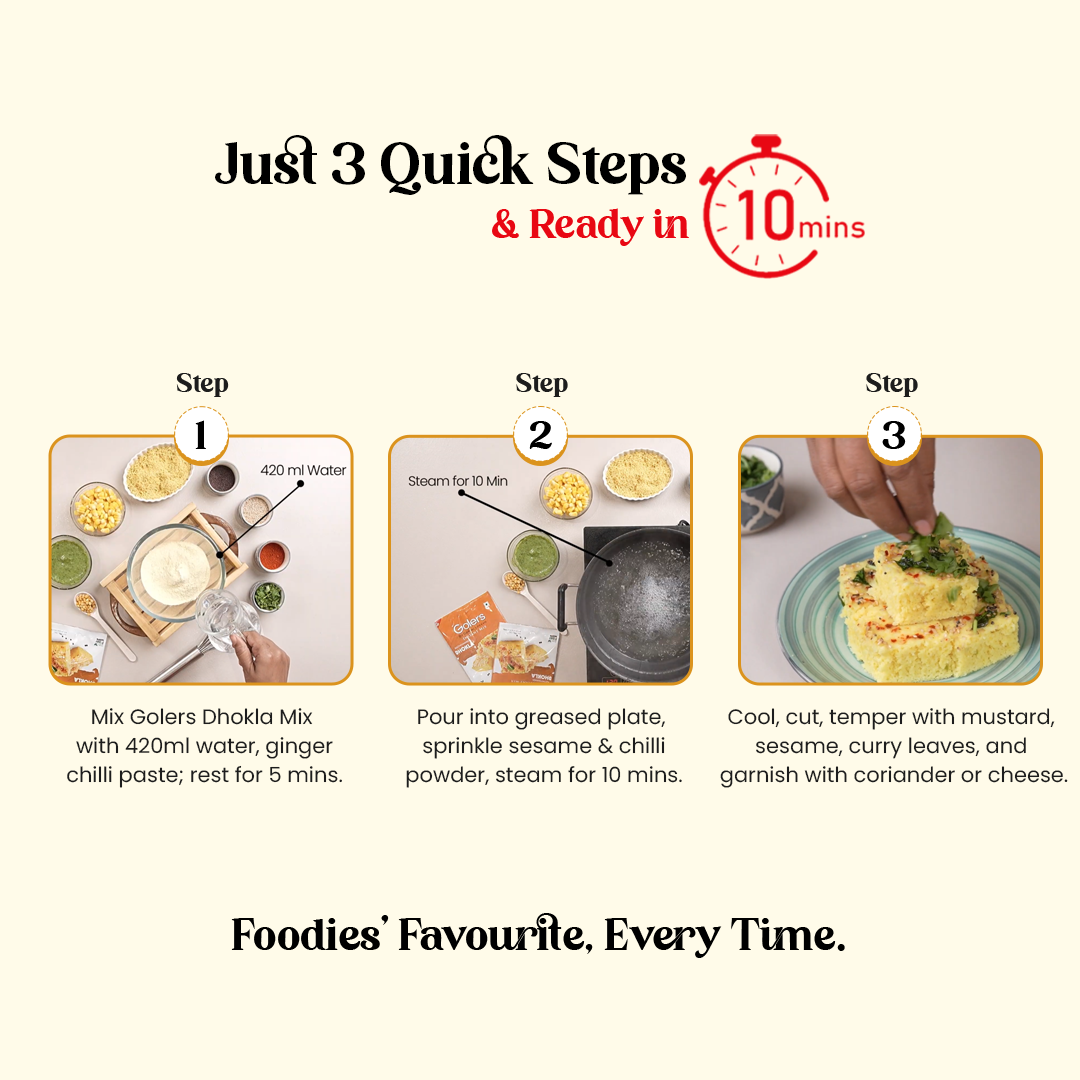 Golers Kathiyawadi Dhokla Instant Mix