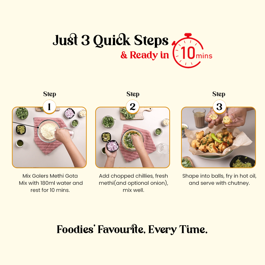 Golers Methi Gota Instant Mix