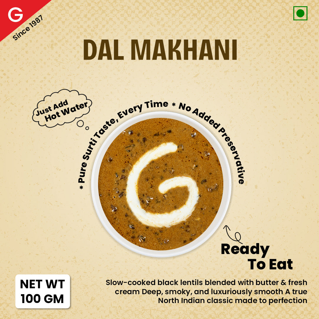 Golers Ready To Eat Dal Makhani - Just Add Hot Water