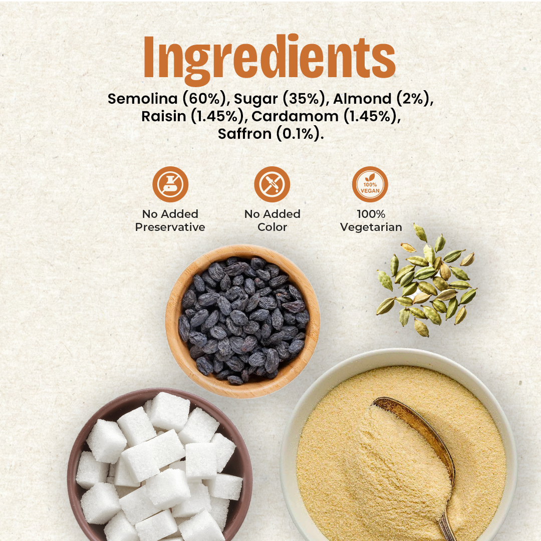 Golers Kesar Dryfruit Sheera Instant Mix