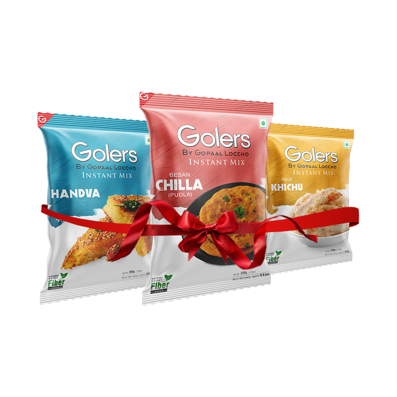 Instant Mix Besan Chilla, Handvo, Rice Khichu Pack Of 3 Combo