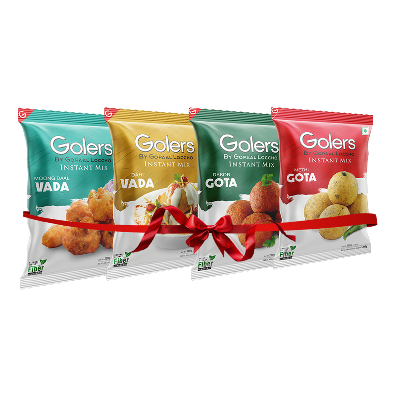 Instant Mix Moong Dal Vada,Dahi Vada, Dakor Gota, Methi Gota, Pack Of 4 Combo