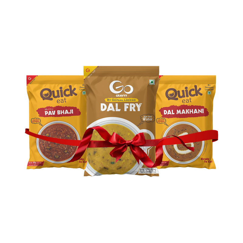 Ready to Eat Pav Bhaji, Dal Makhani,  Dal Fry Pack Of 3 Combo