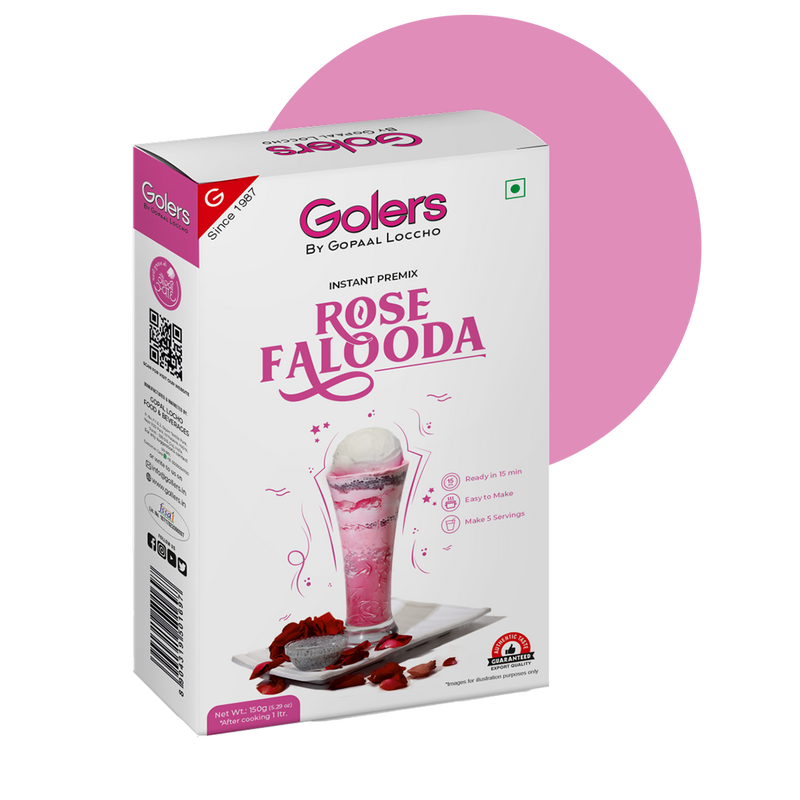 Golers Rose Falooda Instant Premix by Gopaal Loccho
