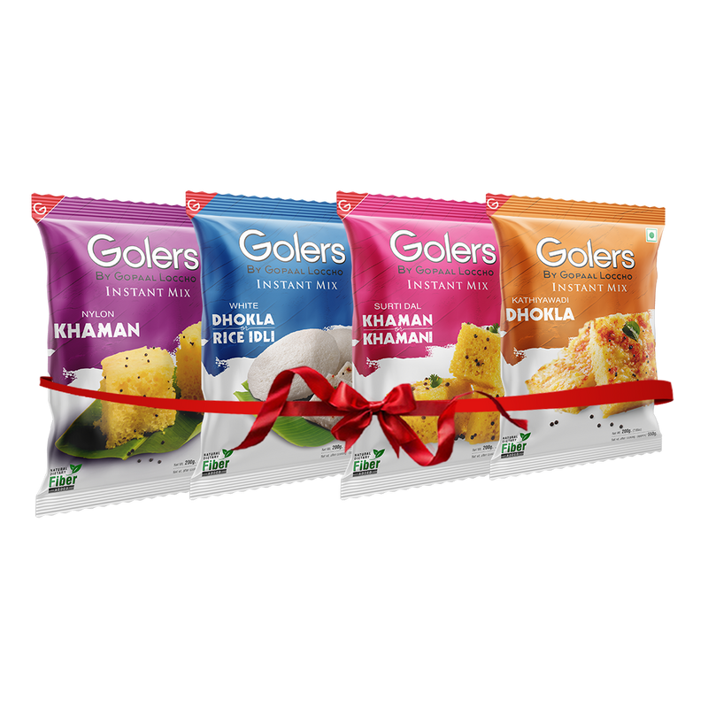 Instant Mix Nylon Khaman, White Dhokla, Surti Khaman, Gujarati Dhokla Pack Of 4 Combo
