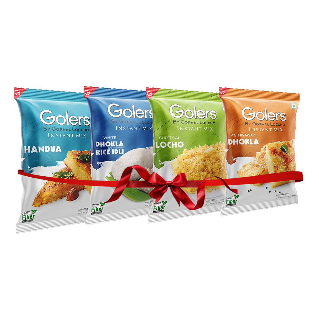 Instant Mix Surti Locho, Handvo, White Dhokla, Gujrati Dhokla Pack Of 4 Combo