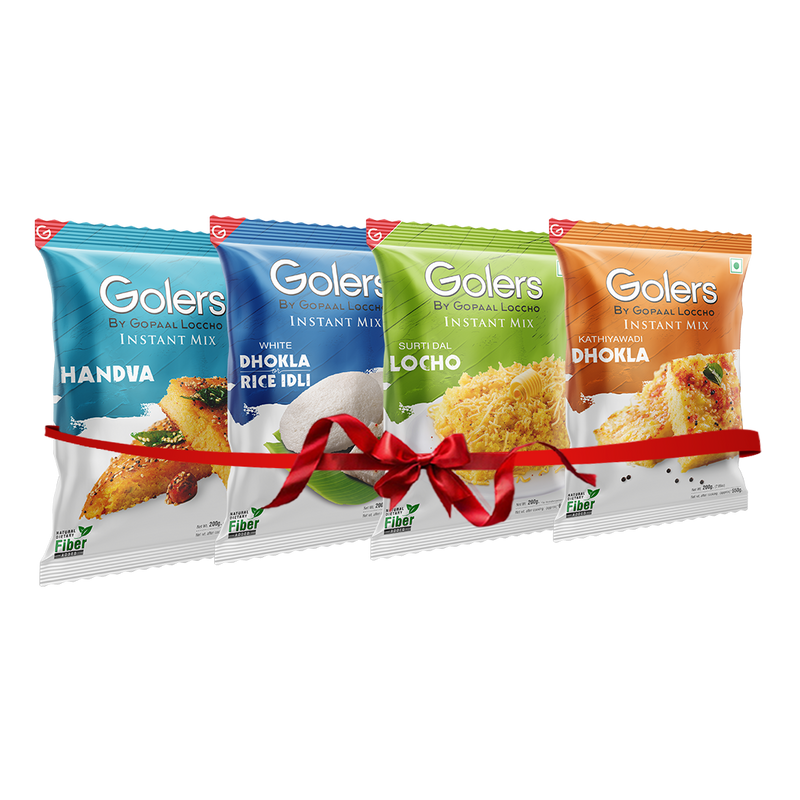 Instant Mix Surti Locho, Handvo, White Dhokla, Gujrati Dhokla Pack Of 4 Combo