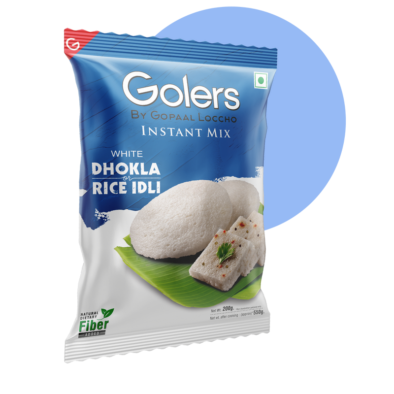 Golers White Dhokla or Rice Idli Instant Mix by Gopaal Loccho